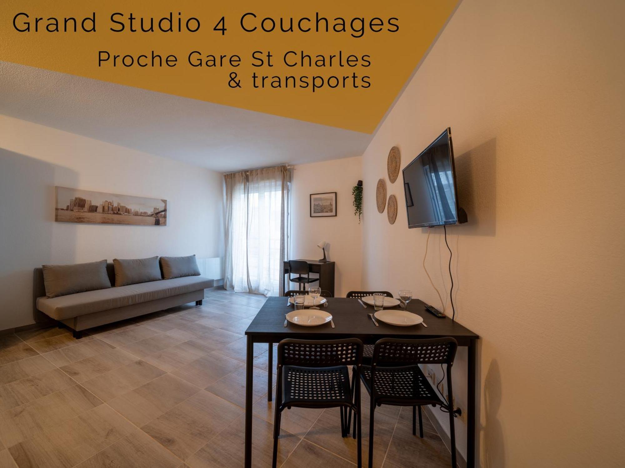 Appartement Tout Equipe A 6 Minutes De La Gare St Charles Marselha Exterior foto